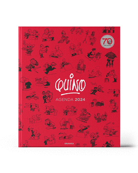 QUINO 2024 AGENDA ENCUADERNADA ROJA