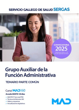 AUXILIAR ADMINISTRATIVO SERGAS TEMARIO COMUN