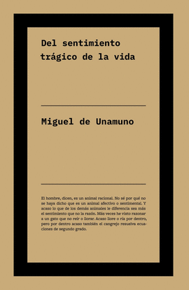 DEL SENTIMIENTO TR�GICO DE LA VIDA